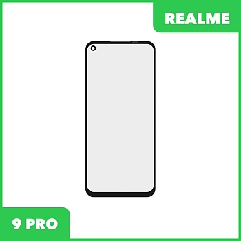 Стекло + OCA пленка для переклейки Realme 9 PRO (черный)