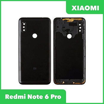 Задняя крышка корпуса для Xiaomi Redmi Note 6 Pro, черная