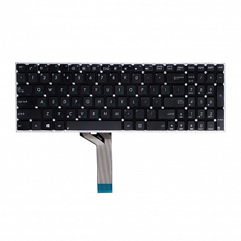 Клавиатура для ноутбука Asus X551, F550, X551C, X554L, R512C, P553 без рамки, плоский Enter, черная ( AEXJC700010)